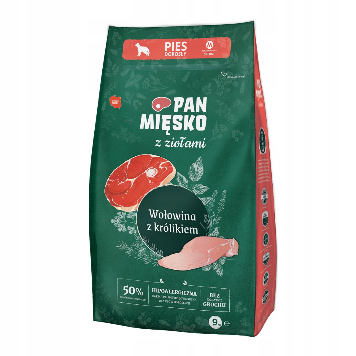 Levně Pan Meat Hovězí s králíkem M 9kg