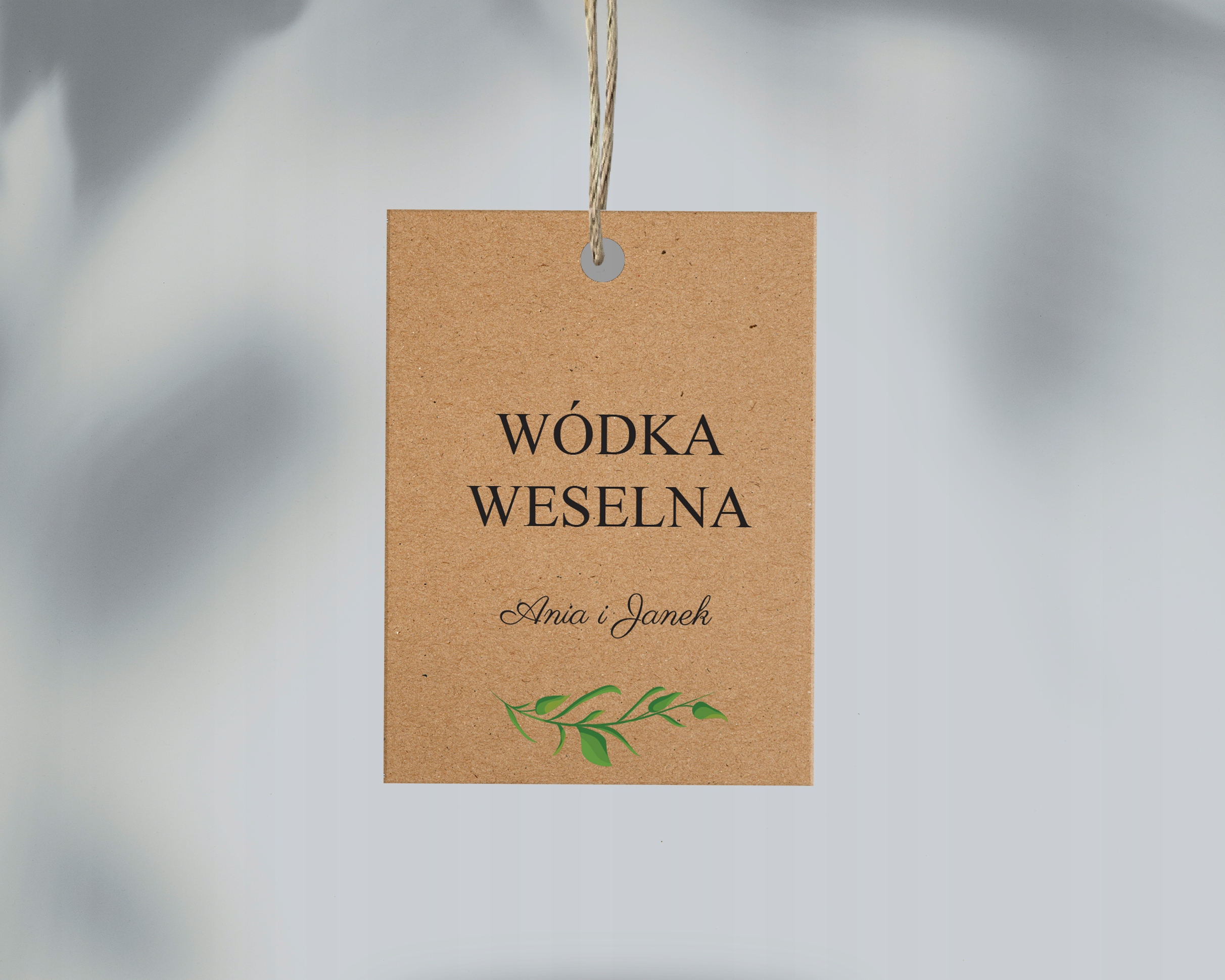 Menu weselne, papier eko, kwiaty, liście Wykończenie papieru nie dotyczy