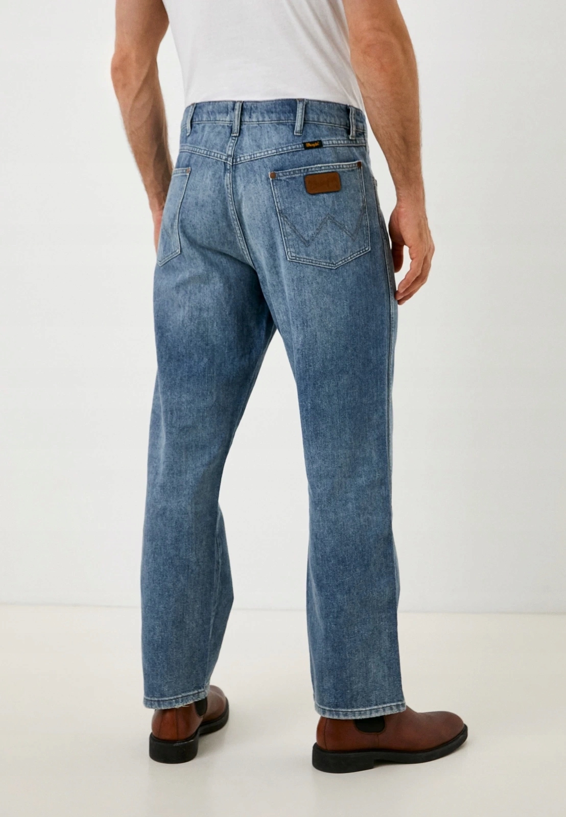 Pánské jednoduché džíny Wrangler Redding Dusty Indigo W16XCD59C 33/34