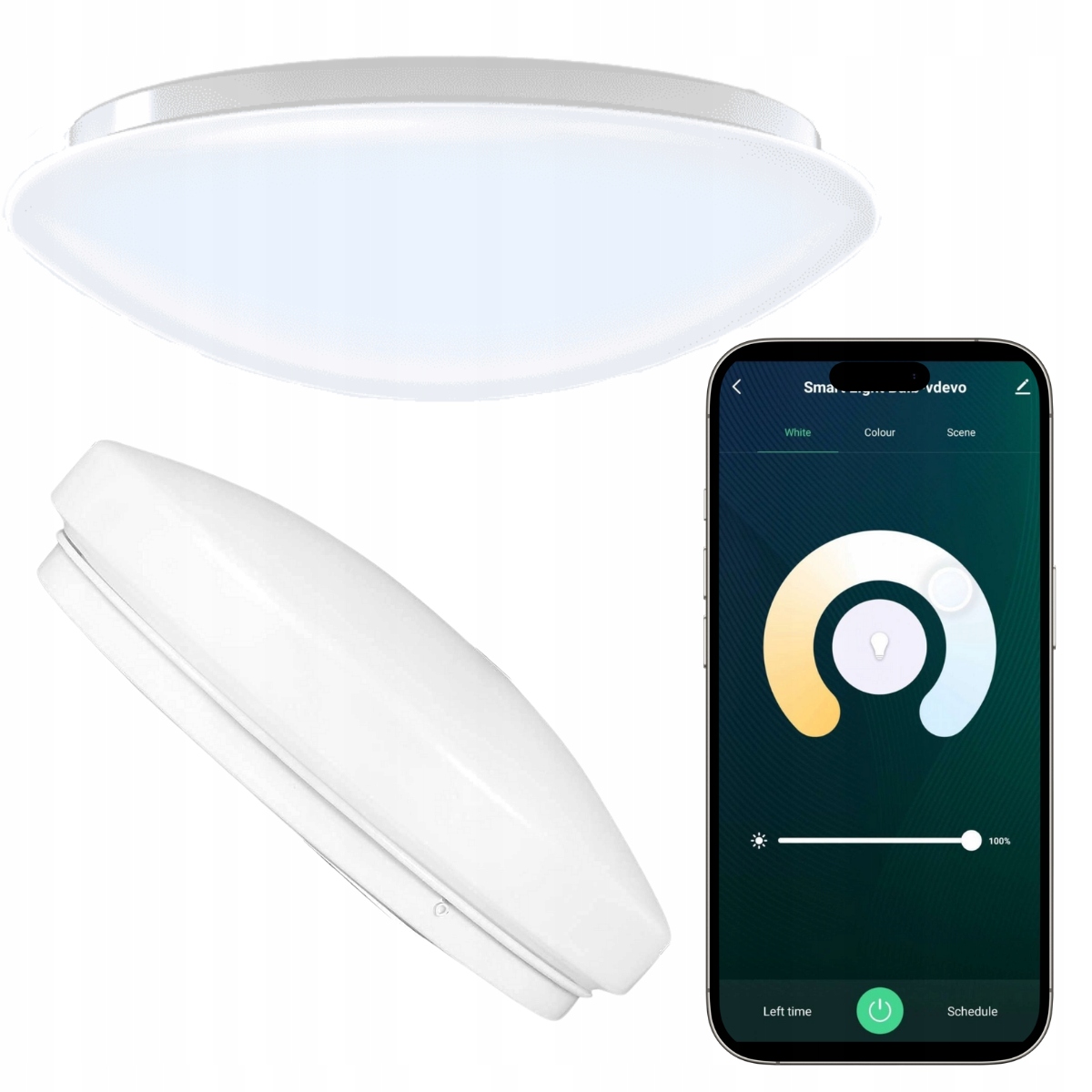 Plafon Led WiFi 15W Smart ściemnialny 2700-6500K Tuya Woox R5111