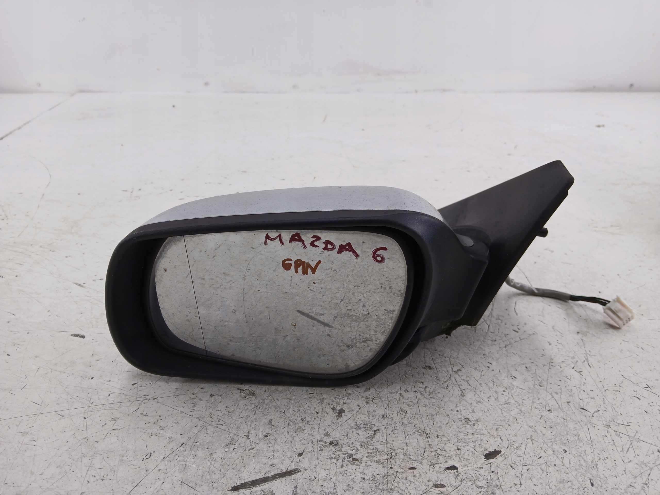 MAZDA 6 GG mirror left 6 PIN silver
