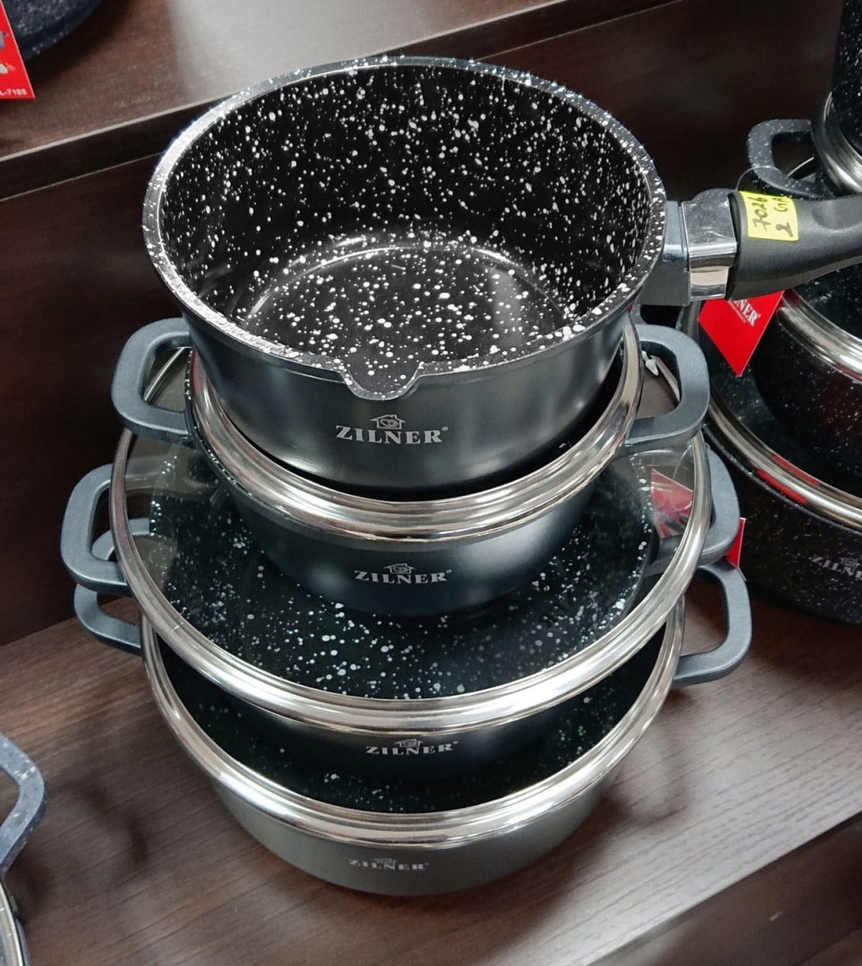 GARNKI MARMUROWE ZILNER MARBLE 7 EL. ZL-7026 Marka Zilner