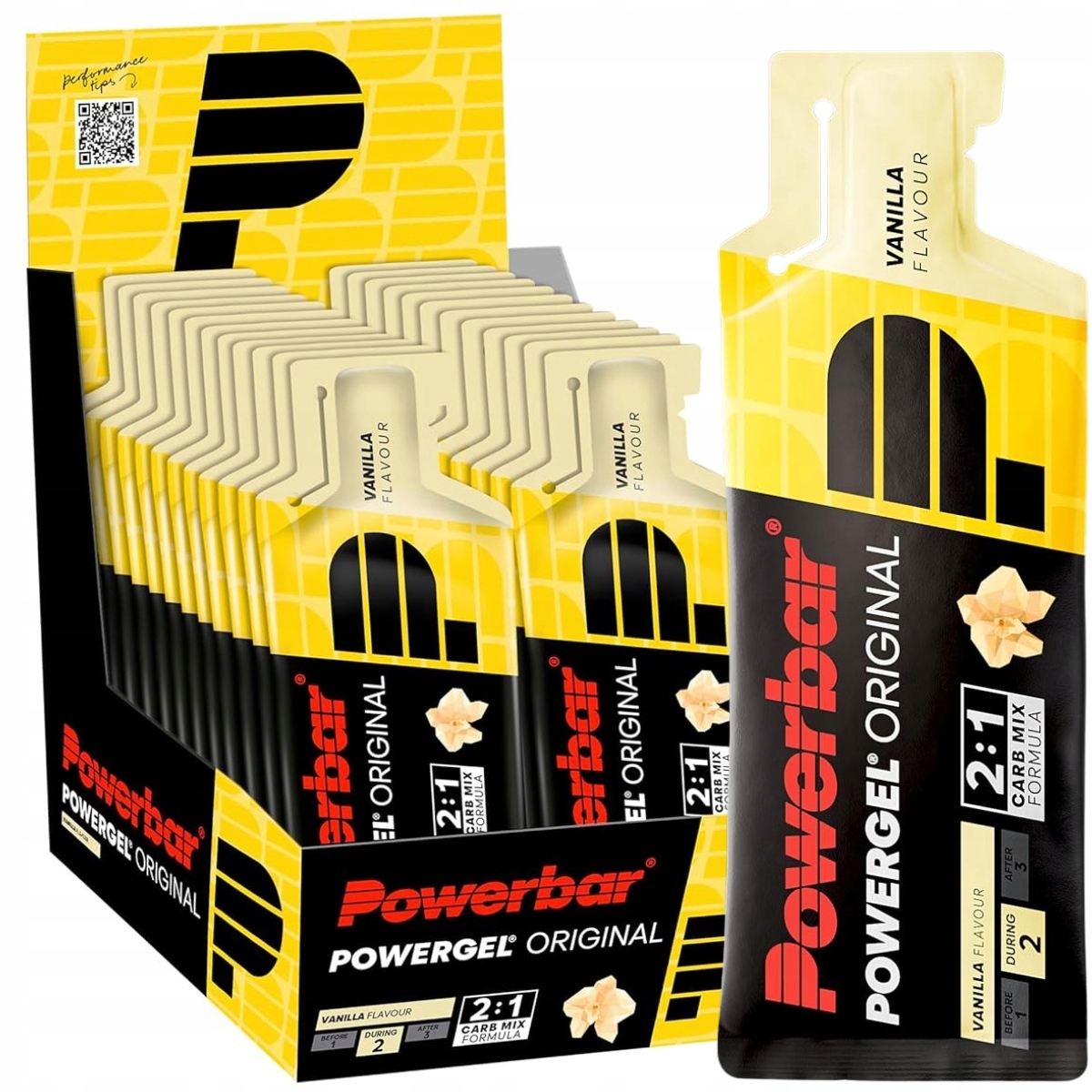 PowerBar PowerGel Original 24x41 Balíček gelů Vanilia vanilkový