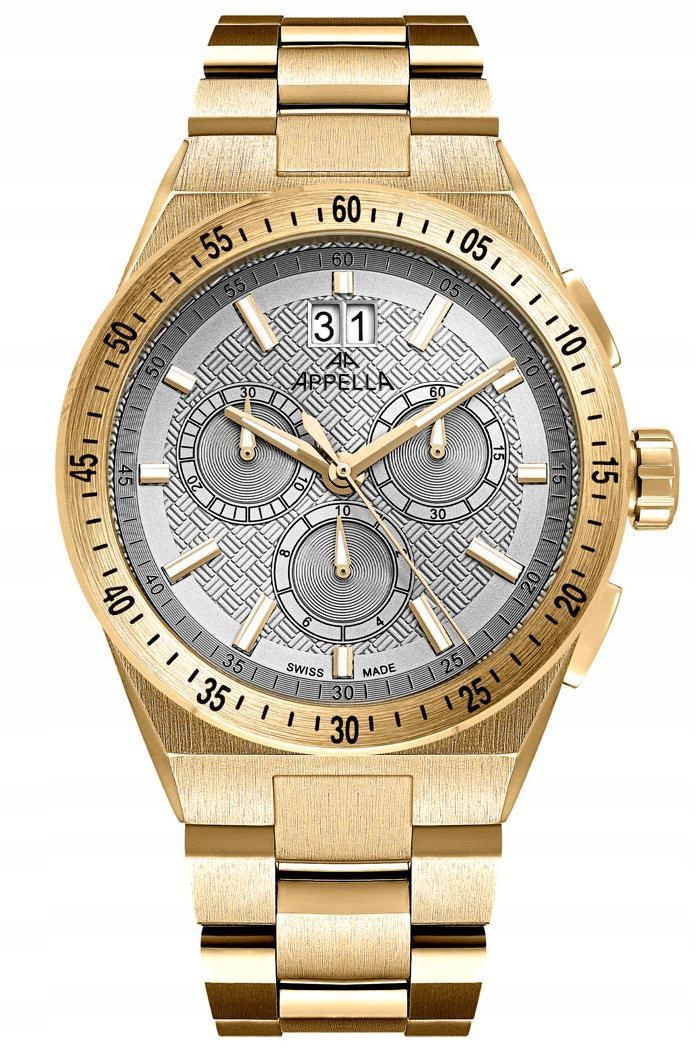 Nové Originální Pánské hodinky Appella L70015.1117CH Chronograf s datem, gravírování