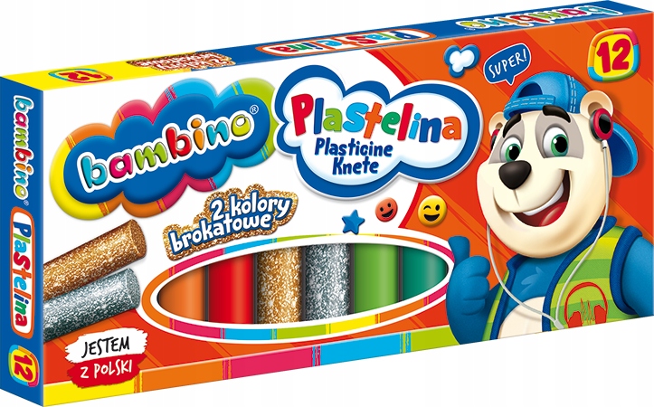 

Plastelina Bambino złota+srebrna