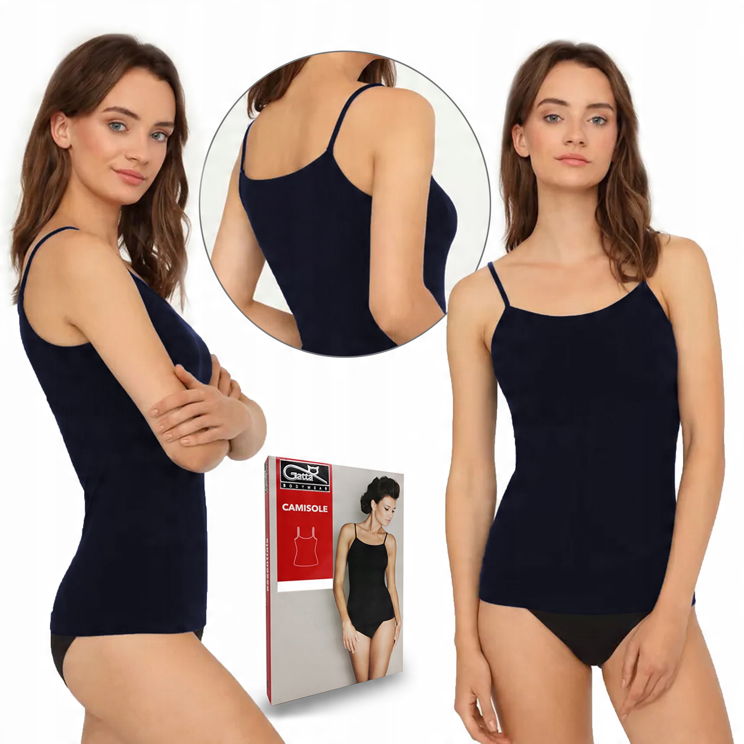 

Koszulka na ramiączkach Gatta Camisole granat, M