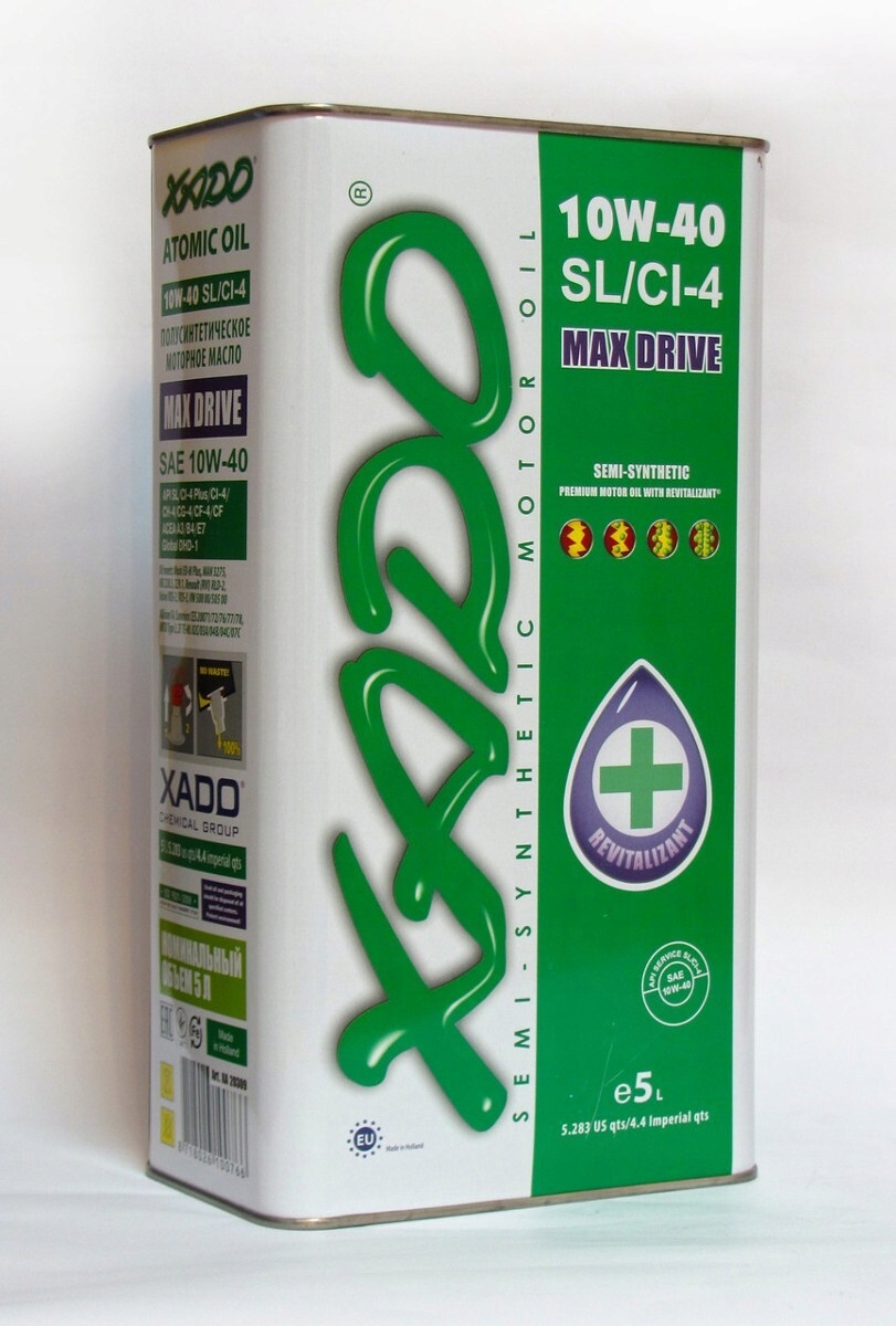 

Xado Atomic Oil Max Drive 10W40 SL/CI-4 5L Piastów