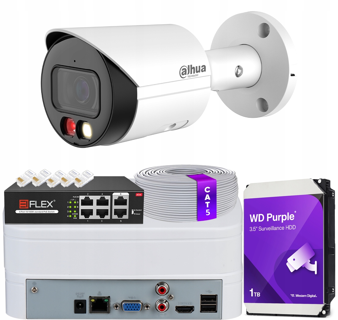 Monitorovací sada Kamera IPC-HFW2849S-S-IL-0280B 8Mpx Dual Light Smd 4.0