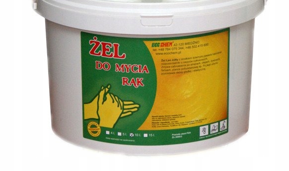 

Ecochem Żel Żółty mycia zabrudzonych Rąk Pasta Bhp