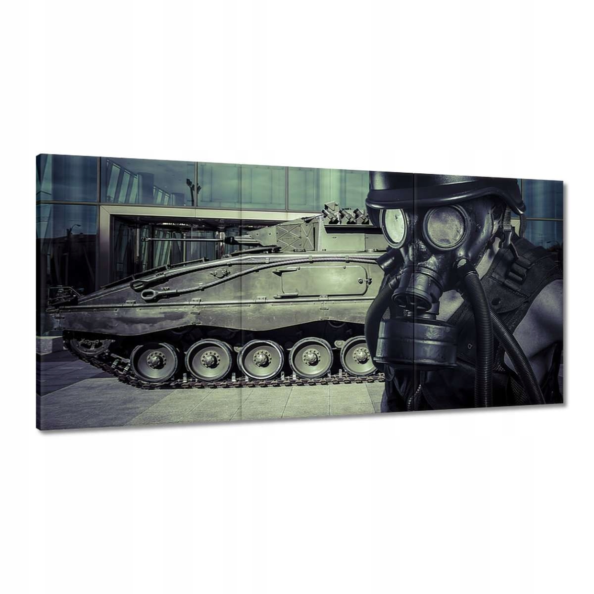 Obrazy 180x90 Muž s plynovou maskou