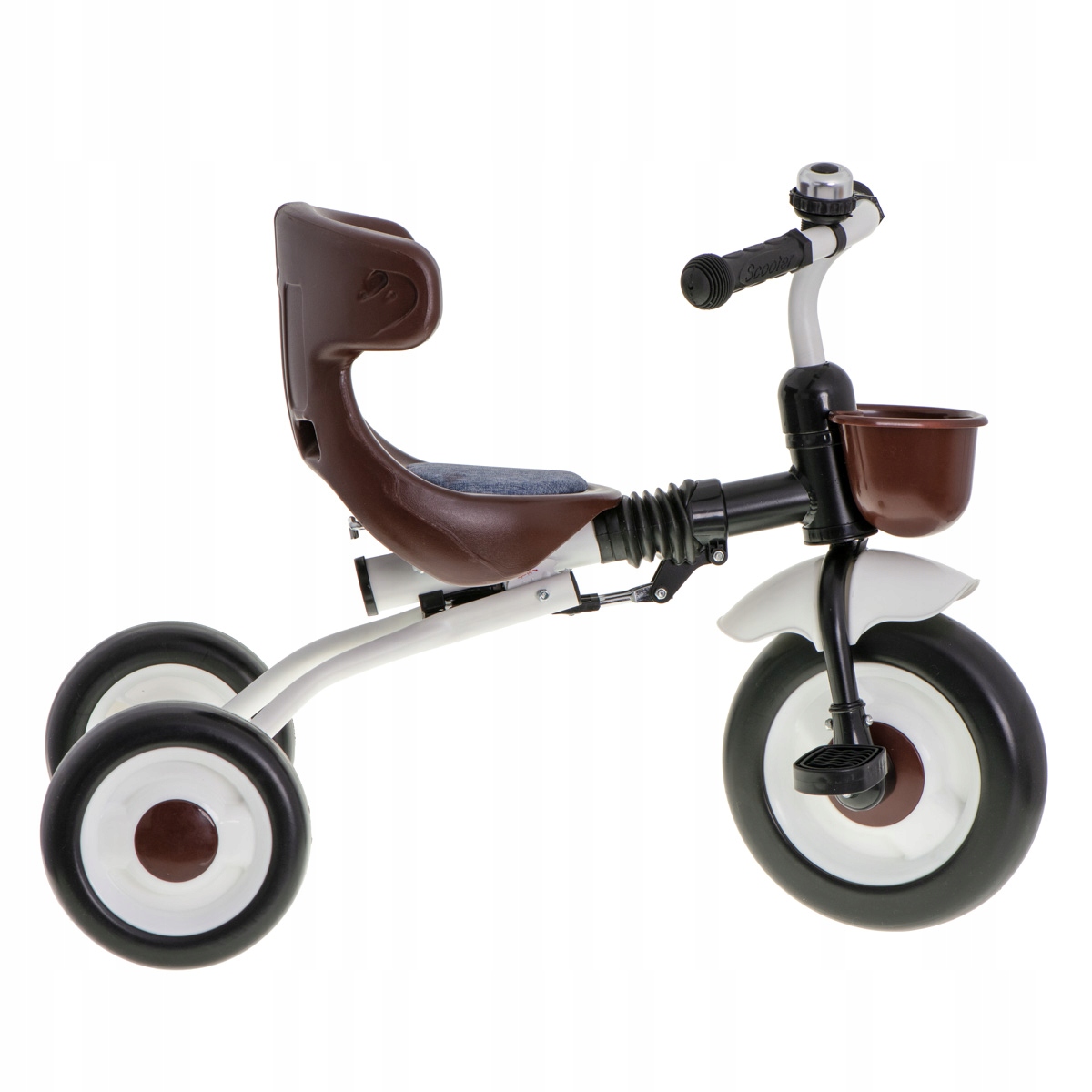 ROWER ROWEREK TRÓJKOŁOWY DZIECIĘCY Z OPARCIEM I KOSZYKIEM SOLIDNY SKŁADANY Wiek dziecka 18 m +