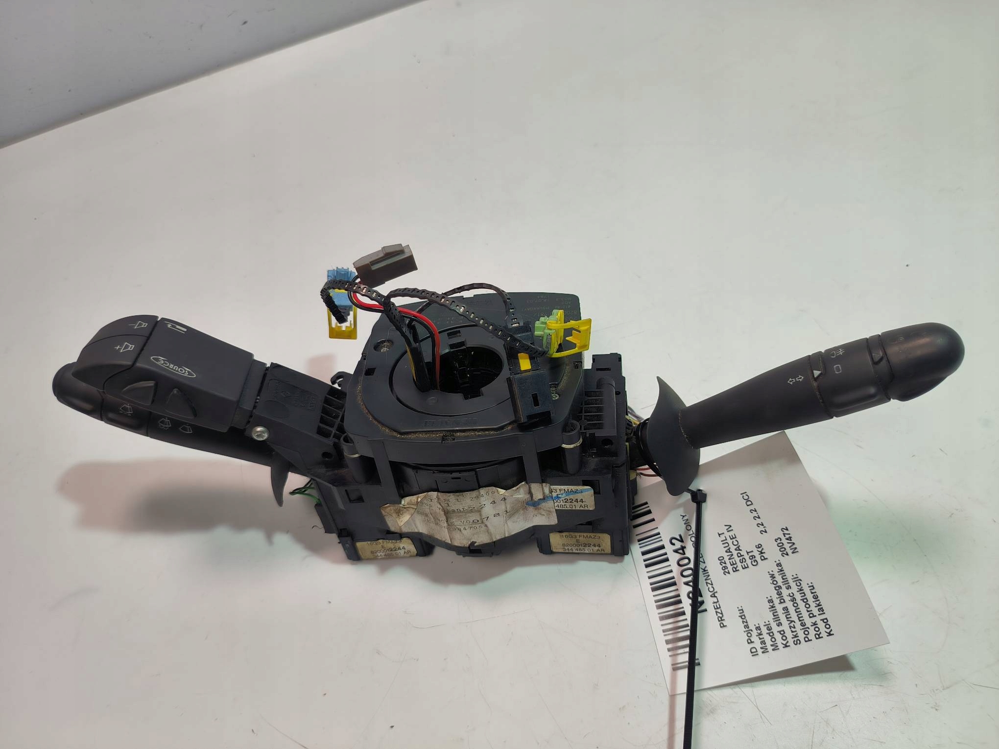 steering wheel levers and controls RENAULT ESPACE IV