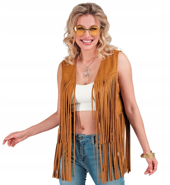 Kostým Vesta Hippie S Střapci S/m