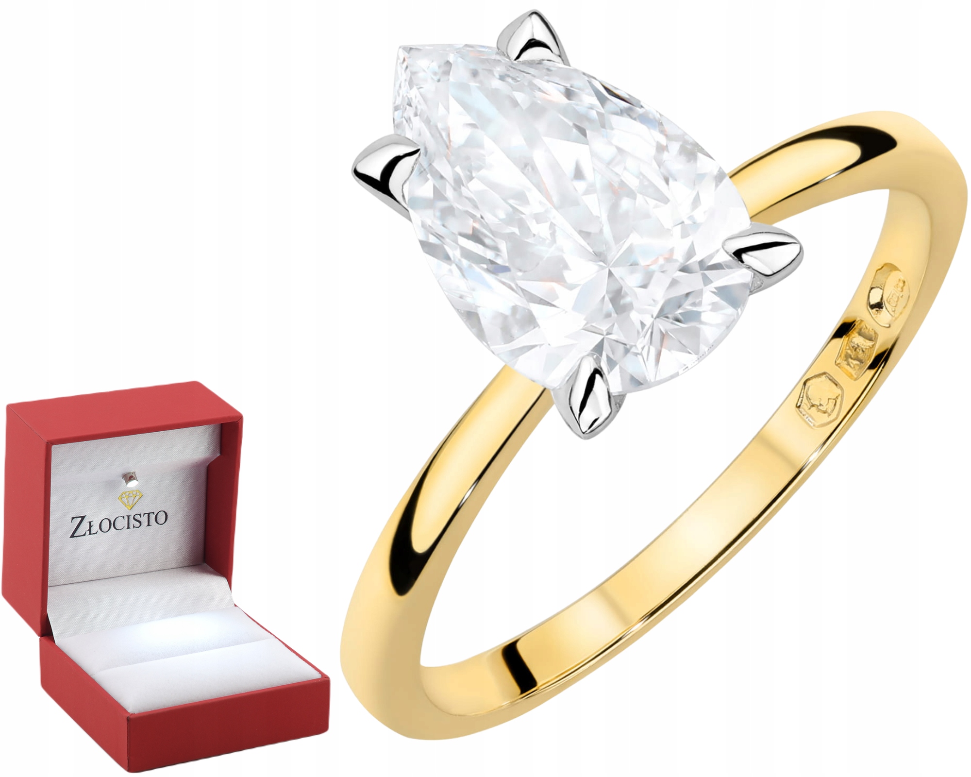 Prstýnek Prsten S Laboratorním Diamantem 585 Dárek