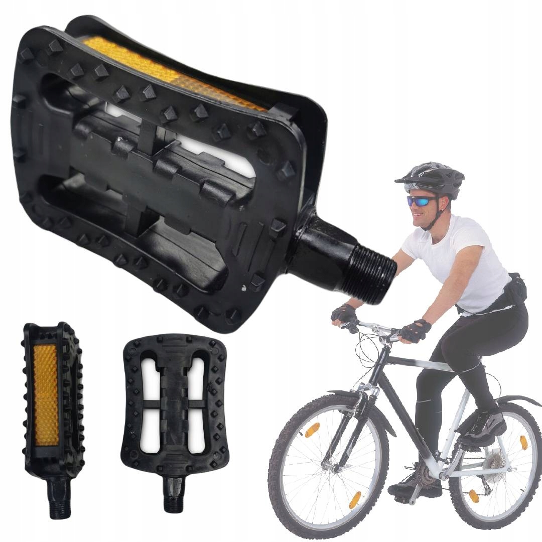 

2x Pedały Do Roweru Rowerowe Uniwersalne Odblask