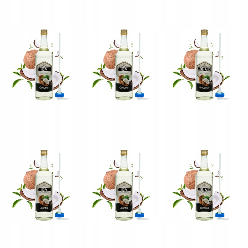 Sirup Monzini kokos 1L s pumpičkou X6