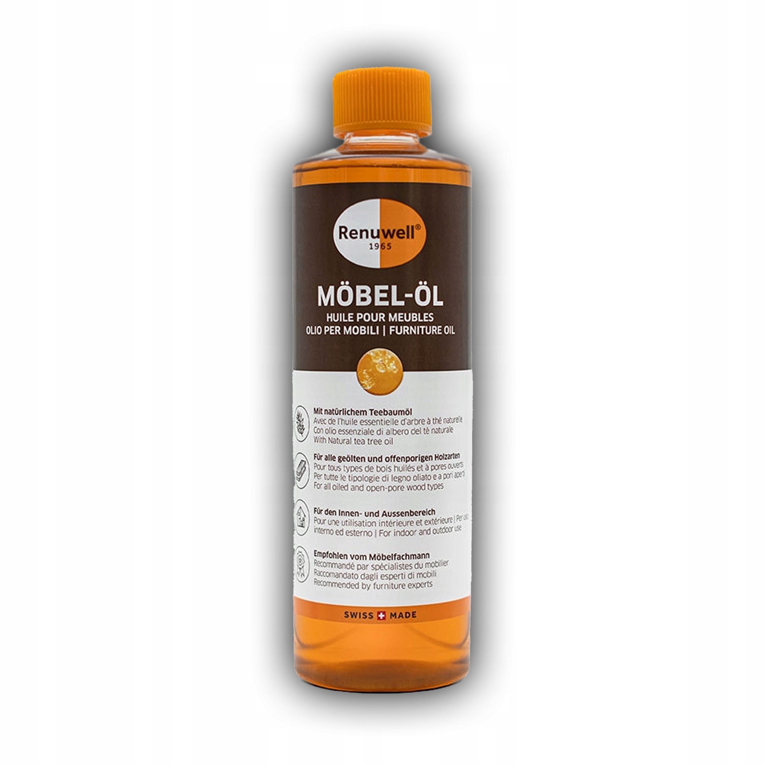 Levně Olej Na Dřevěný Nábytek Švýcarská Kvalita Univerzální Přírodní Renuwell