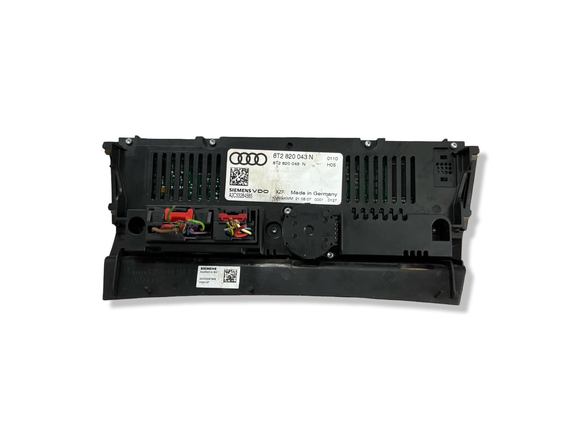 vezérlö panel a klímának Audi A5 8T 2007 8T2820043N