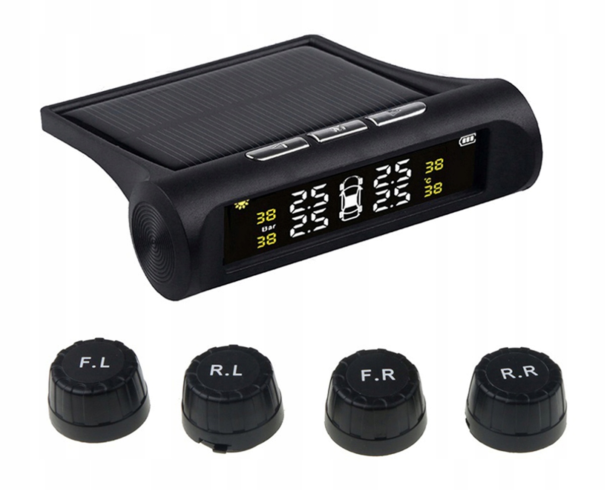 

AG678 4 Czujnik Ciśnienia Opon Tpms LCD Solar Temp