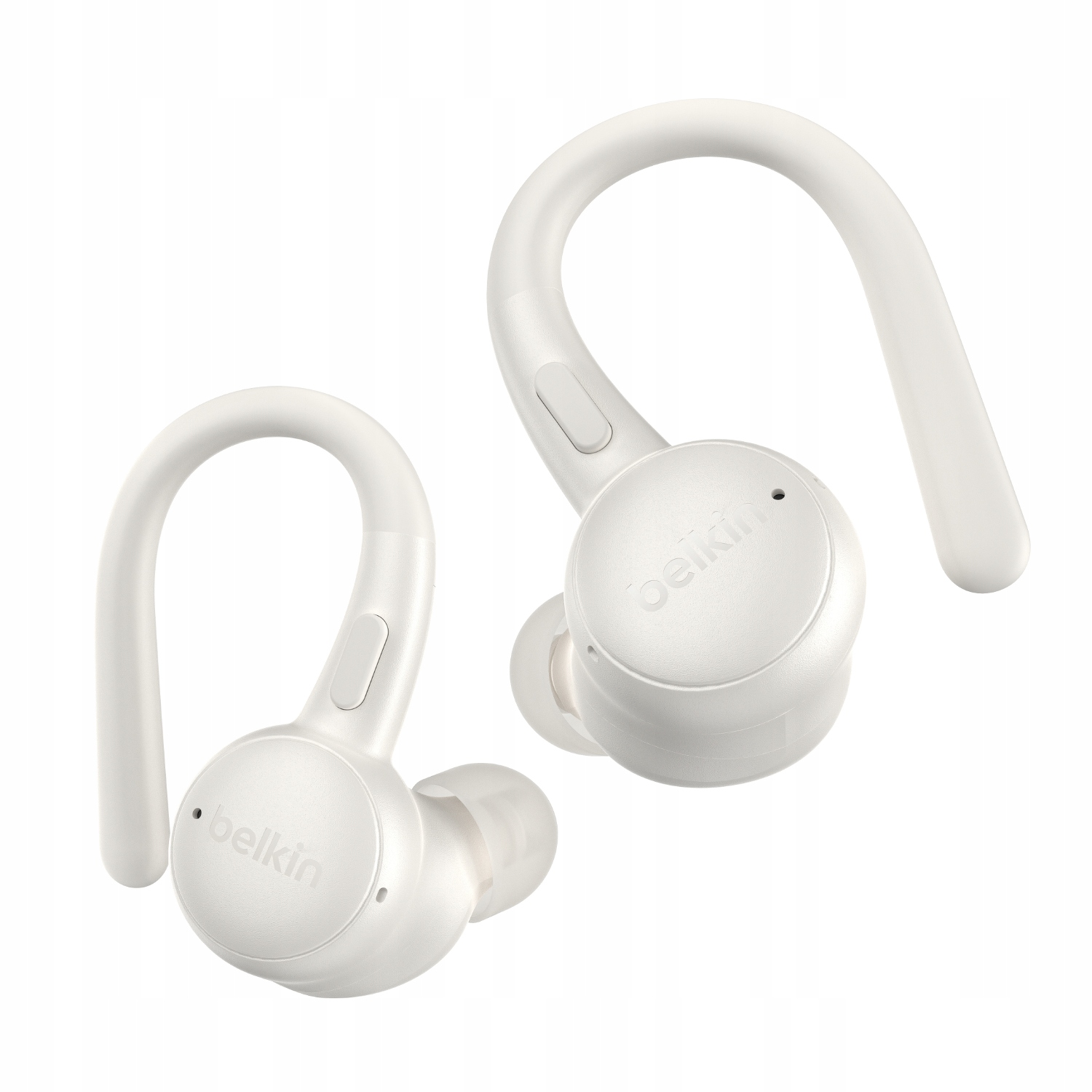 Belkin Sluchátka do uší s úchyty, voděodolná, IP54, Bluetooth 5.4, krémová