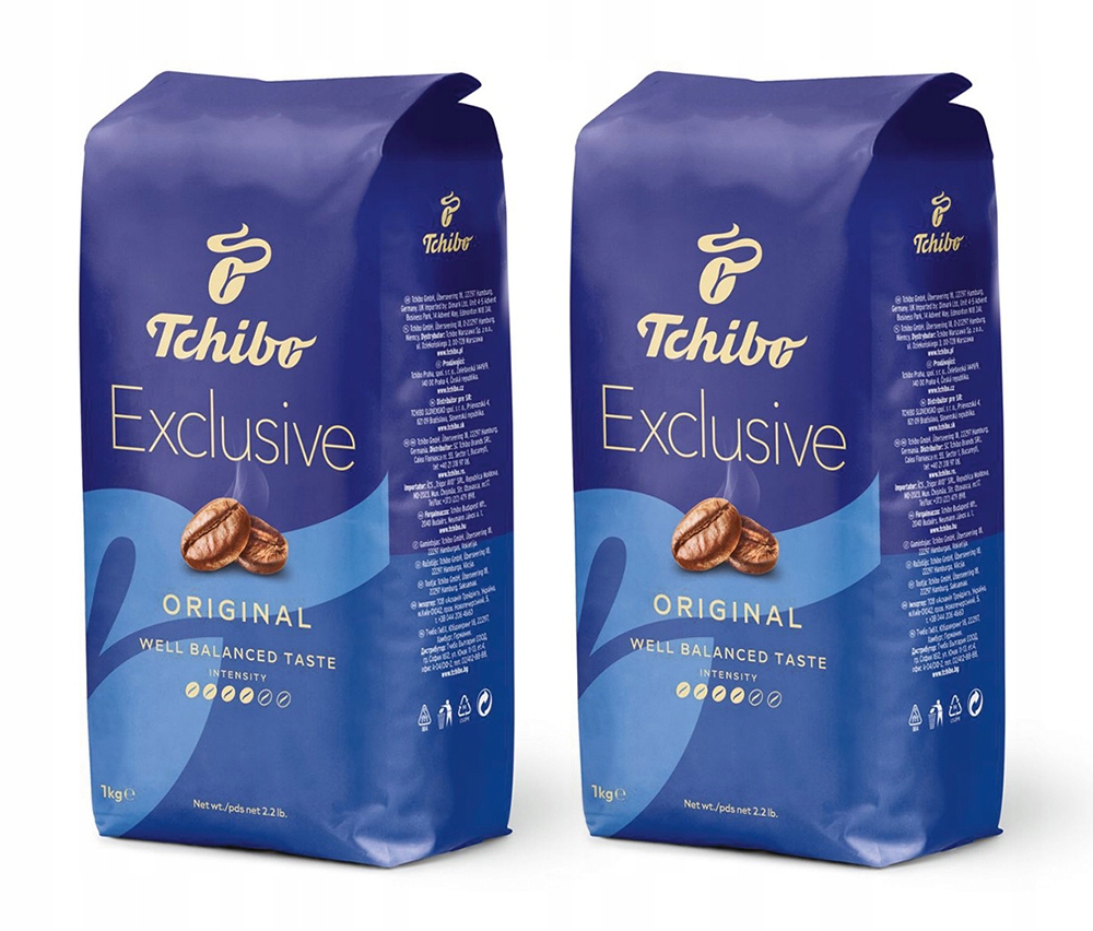 Kawa ziarnista Tchibo Exclusive 2x1kg (2kg)