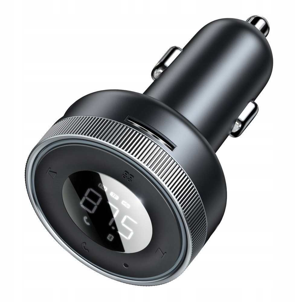 BASEUS ŁADOWARKA SAMOCHODOWA TRANSMITER 2x USB LED