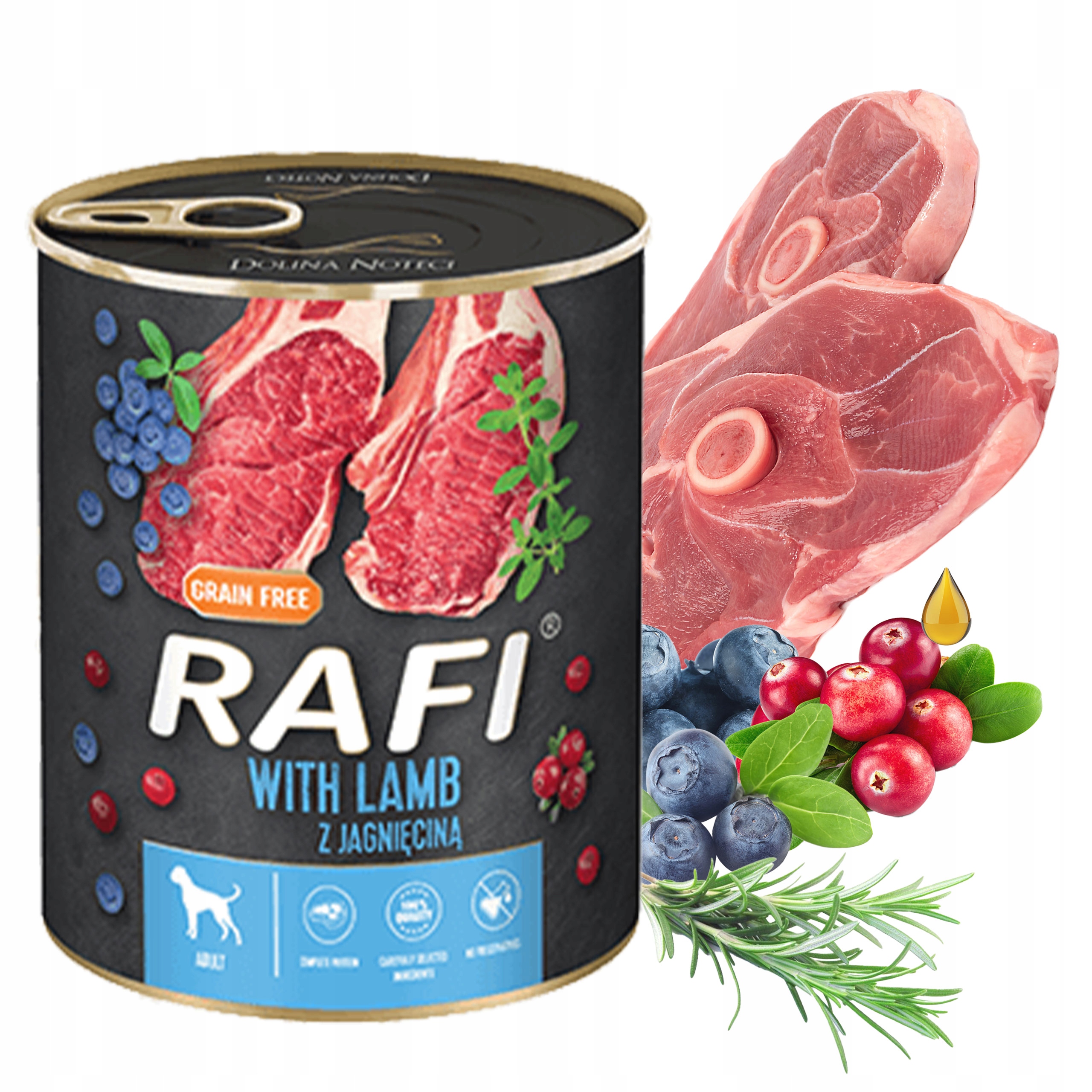 RAFI karma dla psa JAGNIĘCINA 800g