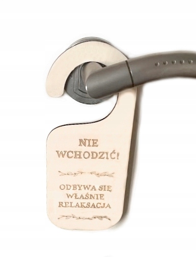 ZAWIESZKA NA KLAMKĘ drzwi pokój dziecka Twój tekst