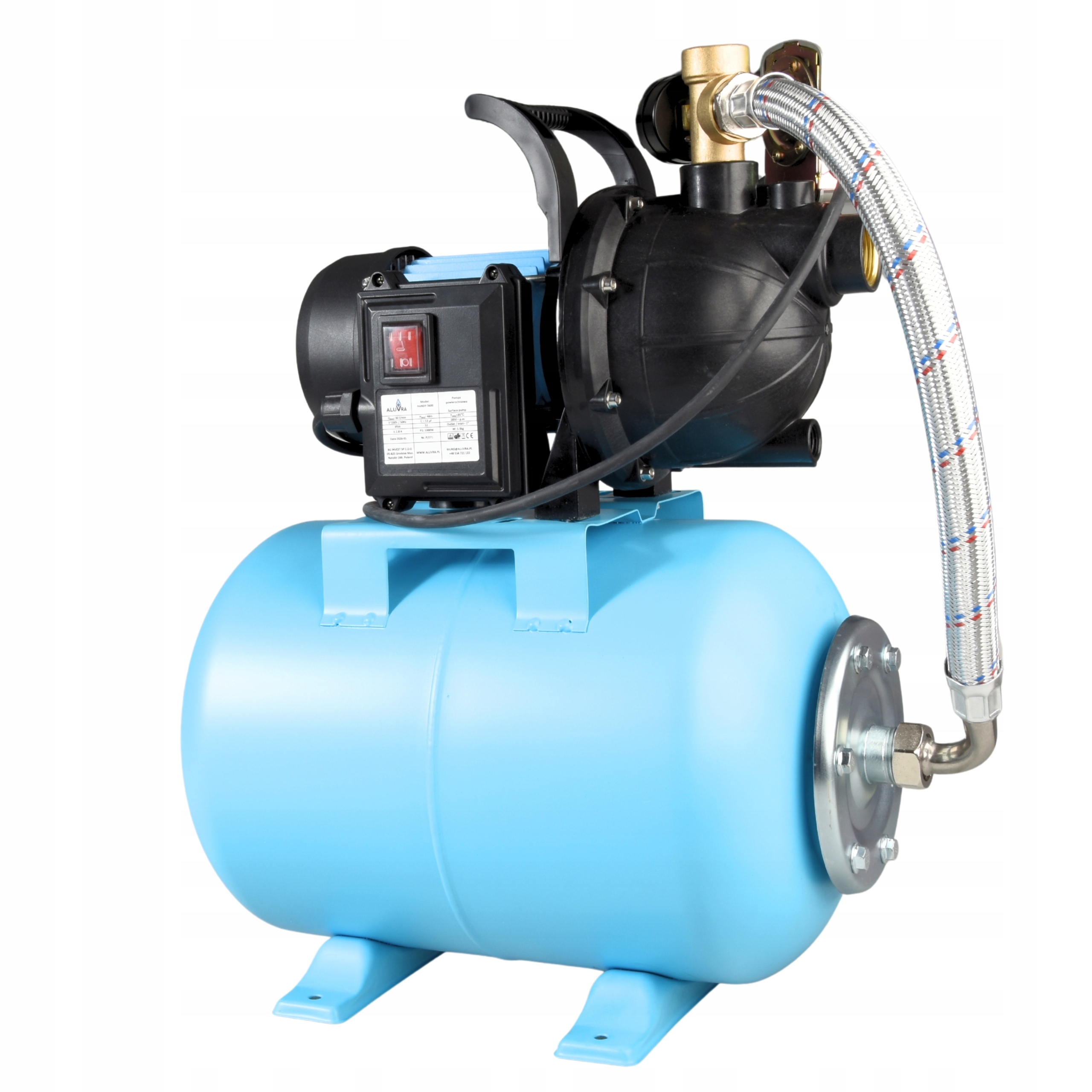 Pumpa s držákem Pro Dům Vody Hydrofor 24L Hydroforová sada 1000W Výkonná