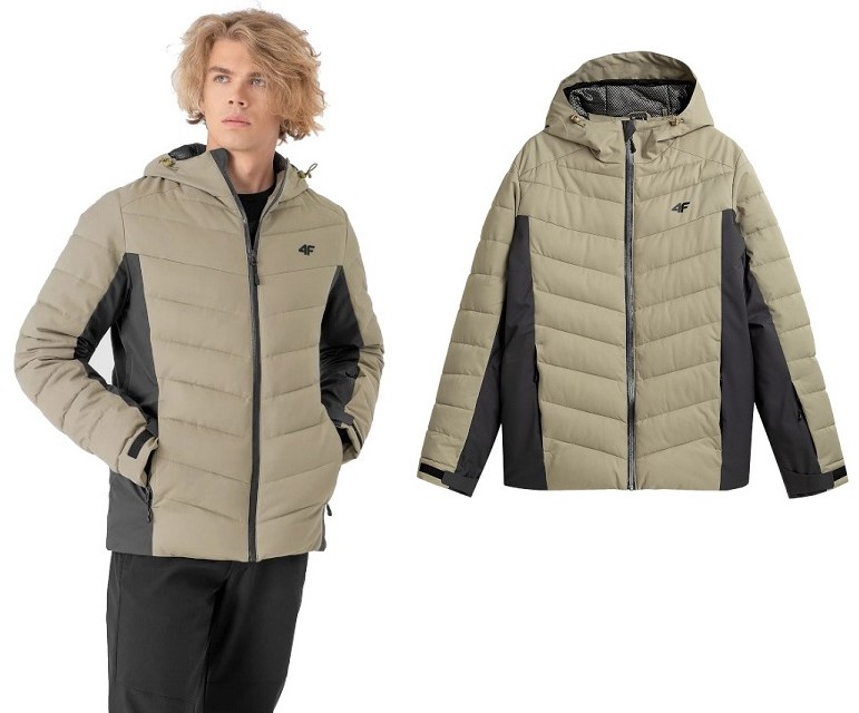 4F Pánská Zimní Bunda Lyžařská teplá na každý den KUMN007 > XL