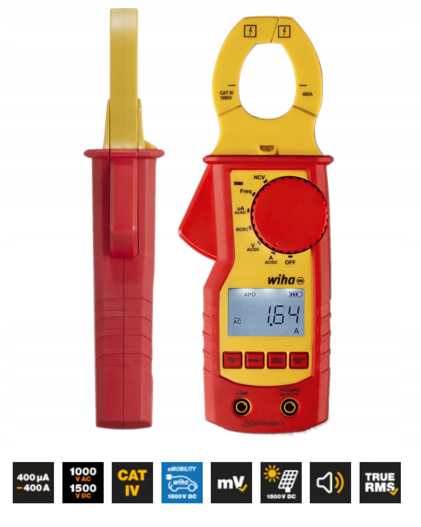 Wiha Klešťový měřič do 1000 V Ac, Cat IV 45219