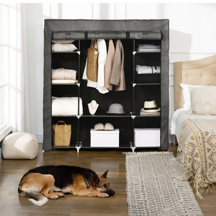 SZAFA TEKSTYLNA MATERIAŁOWA SKŁADANA REGAŁ PÓŁKI Marka inna