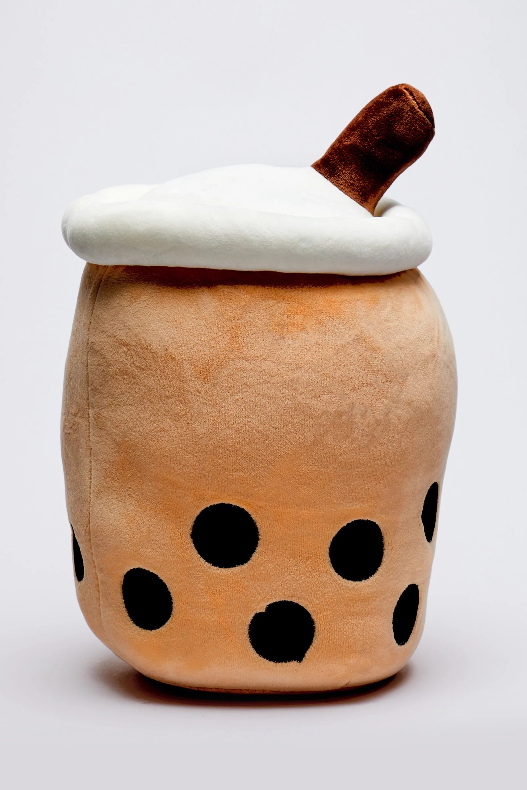 Przytulanka Maskotka Poduszka Pluszak Bubble Tea czekoladowy brązowy Materiał tkanina