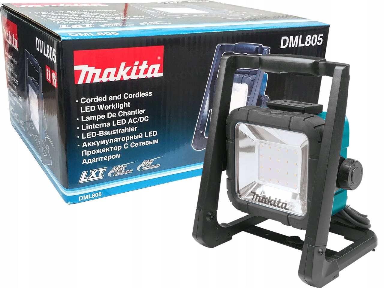 MAKITA DML805 ЛІХТАРИК ЛАМПА ПРОЖЕКТОР 14,4 / 18V