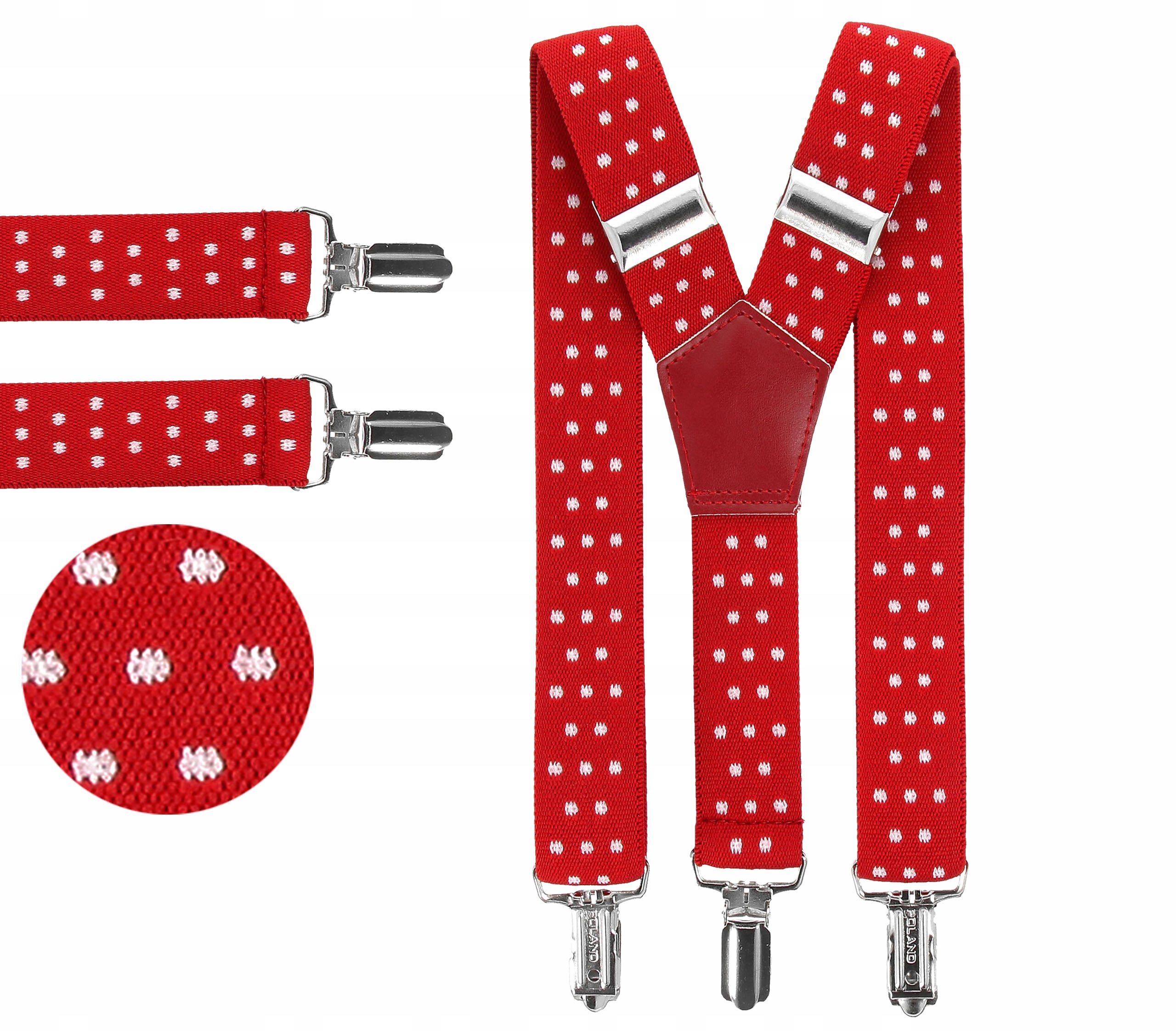 

Polskie Szelki do spodni Męskie w kropki, Kolory