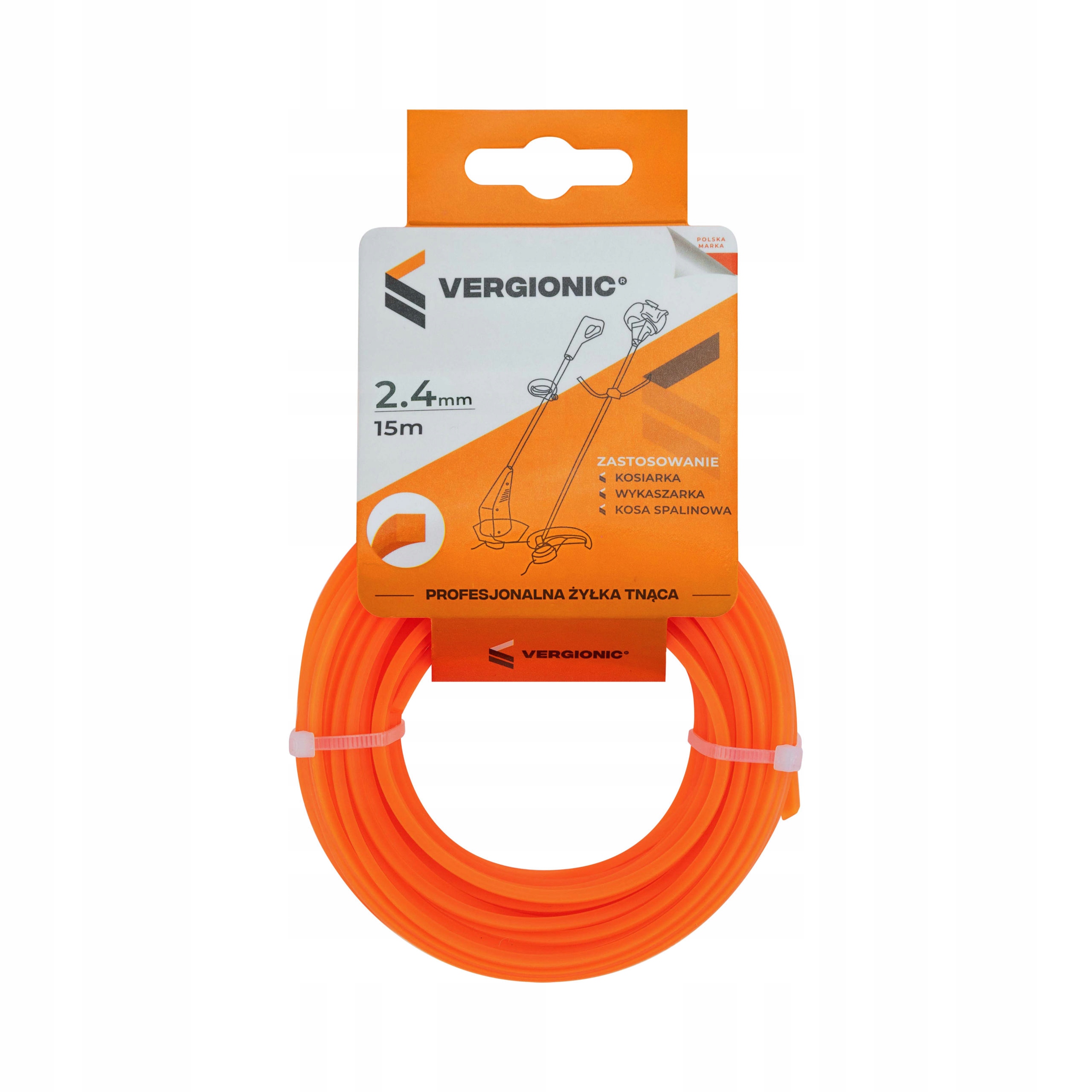 

Żyłka Tnąca Do Kosy Podkaszarki 2.4 MM 15M 5-KĄTNA