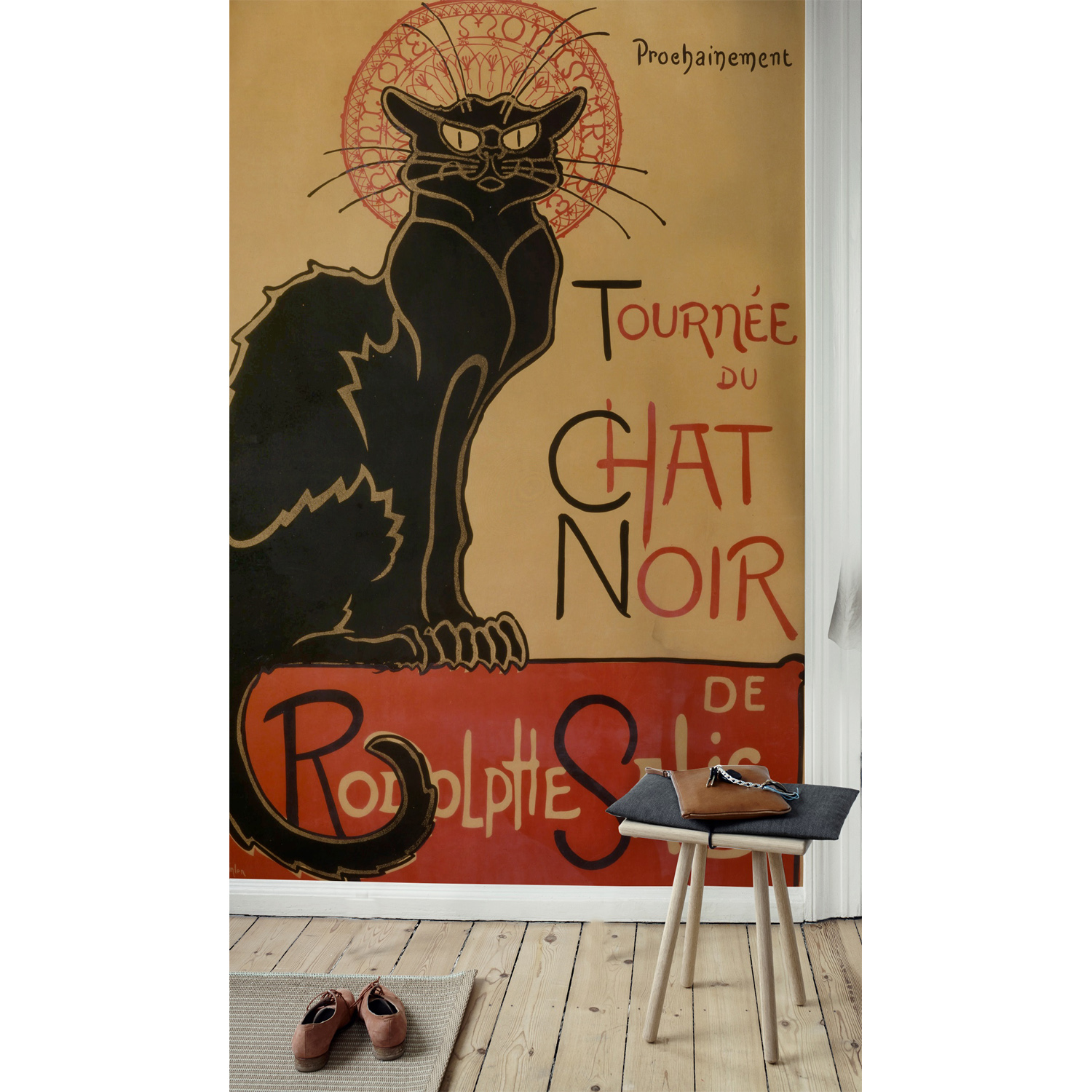 

Fototapeta na flizelinie Chat noir vintage 104x152