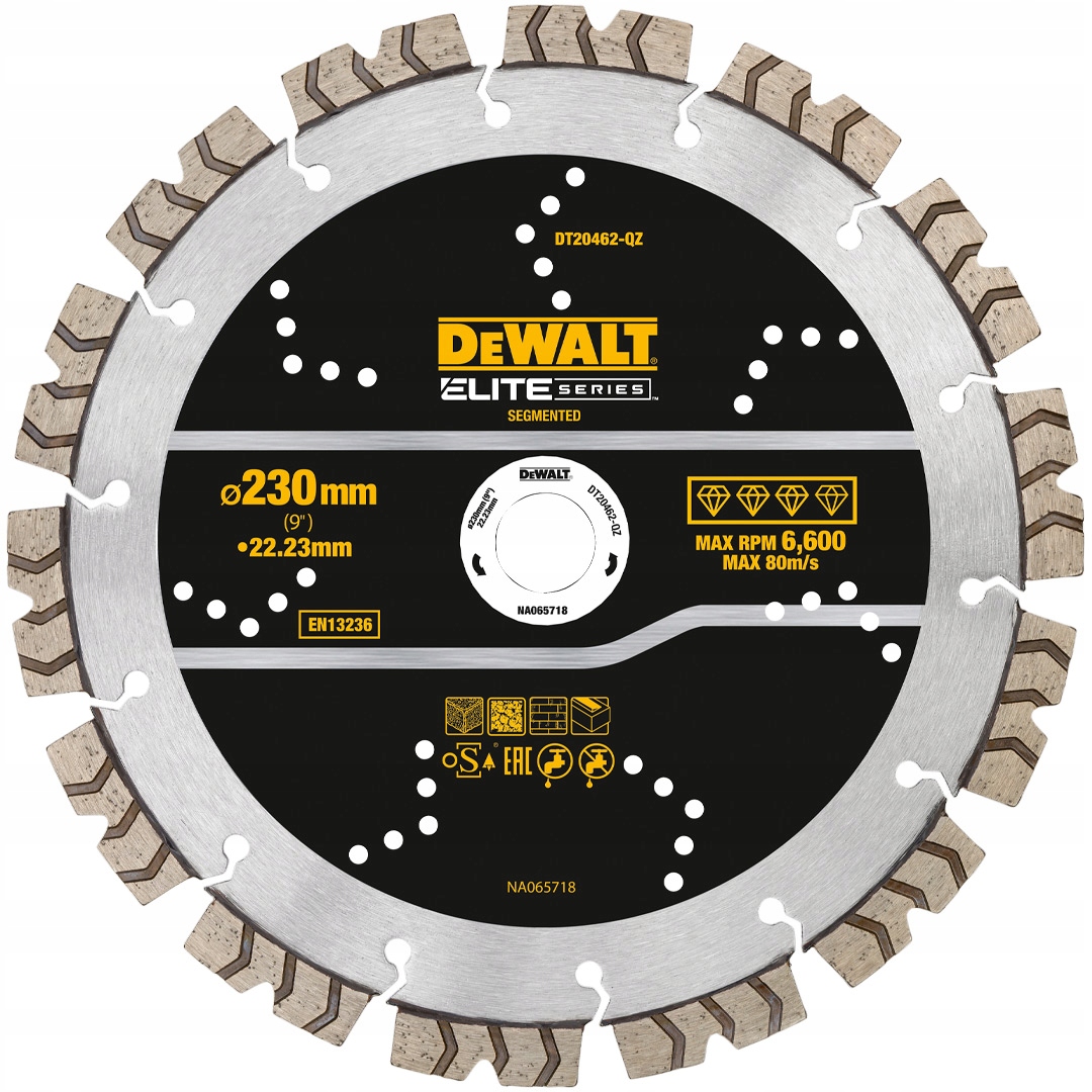 Diamantový kotouč betonu 230x22,2 mm DeWALT DT20462