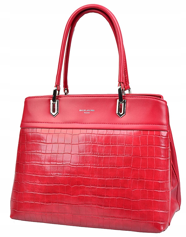 DAVID JONES TOREBKA damska KUFEREK wzór KROKODYL