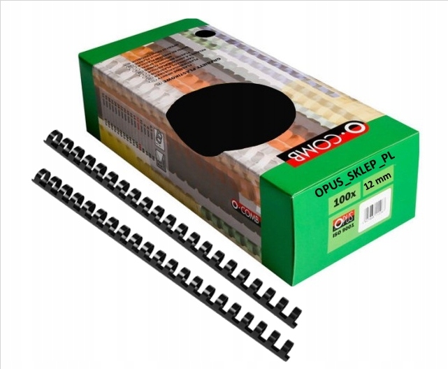 

Grzbiety do bindowania do 105k -12mm 100szt czarne