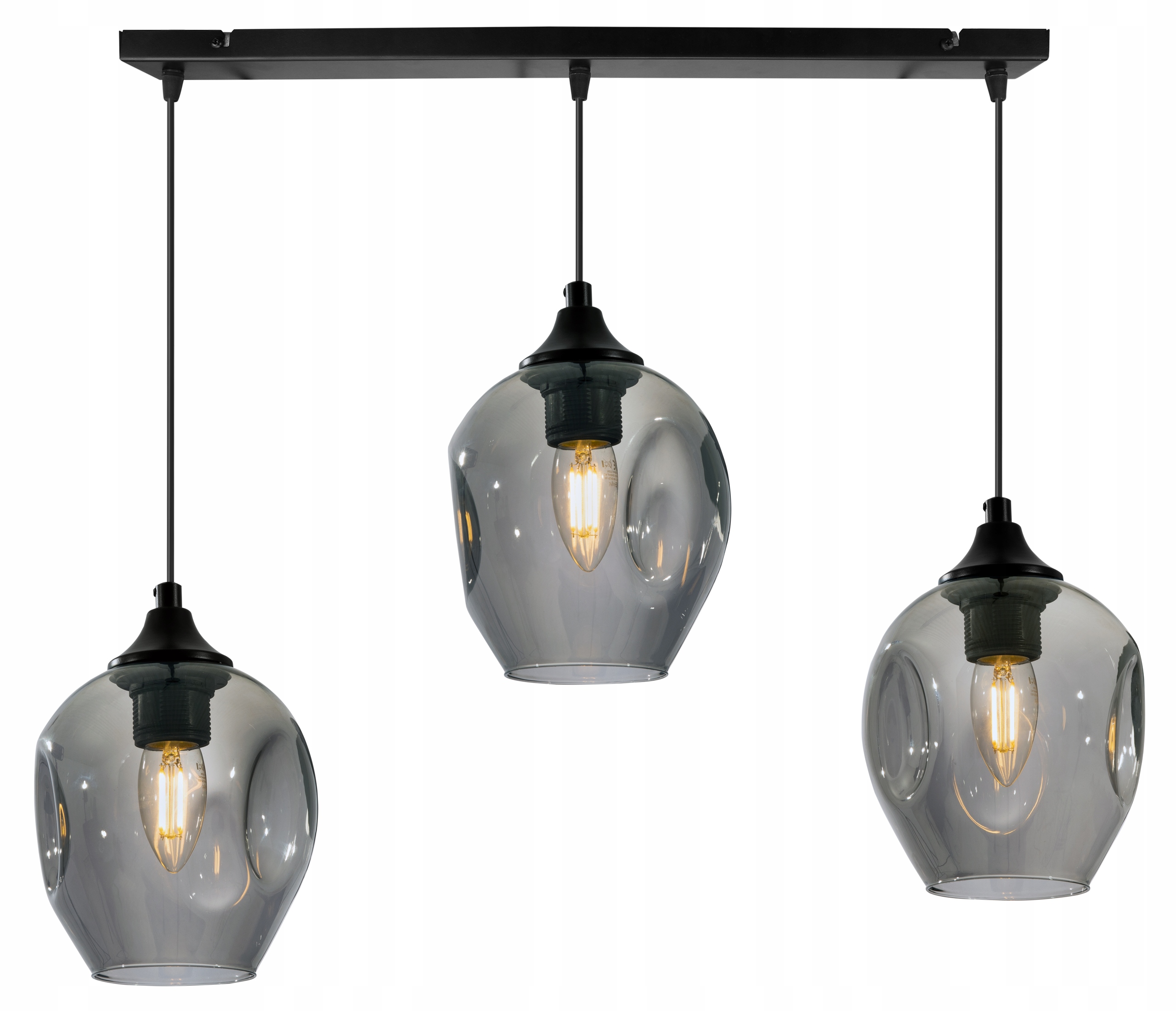 Trojitá Sklenená Závesná Lampa Do Kuchyne, Obývacej Izby, Jedálne