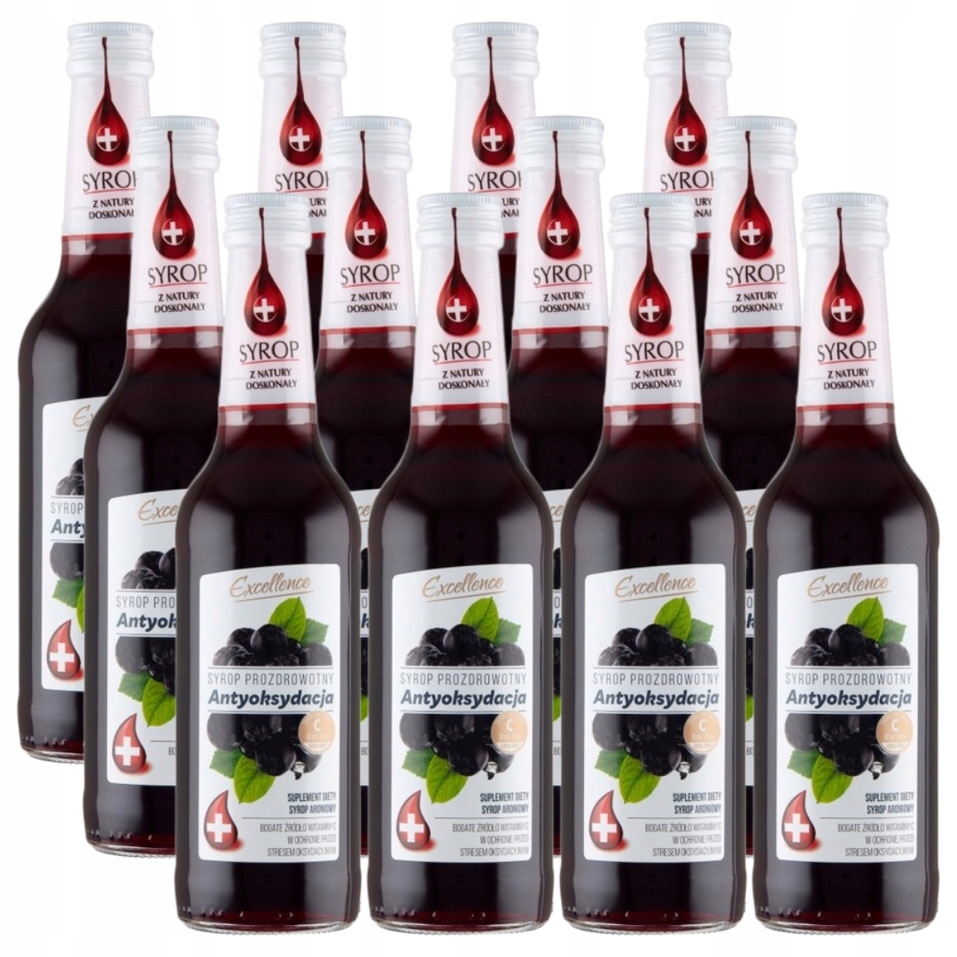 Levně Excellence Antioxidační doplněk stravy arónový sirup 320 ml x 12 kusů