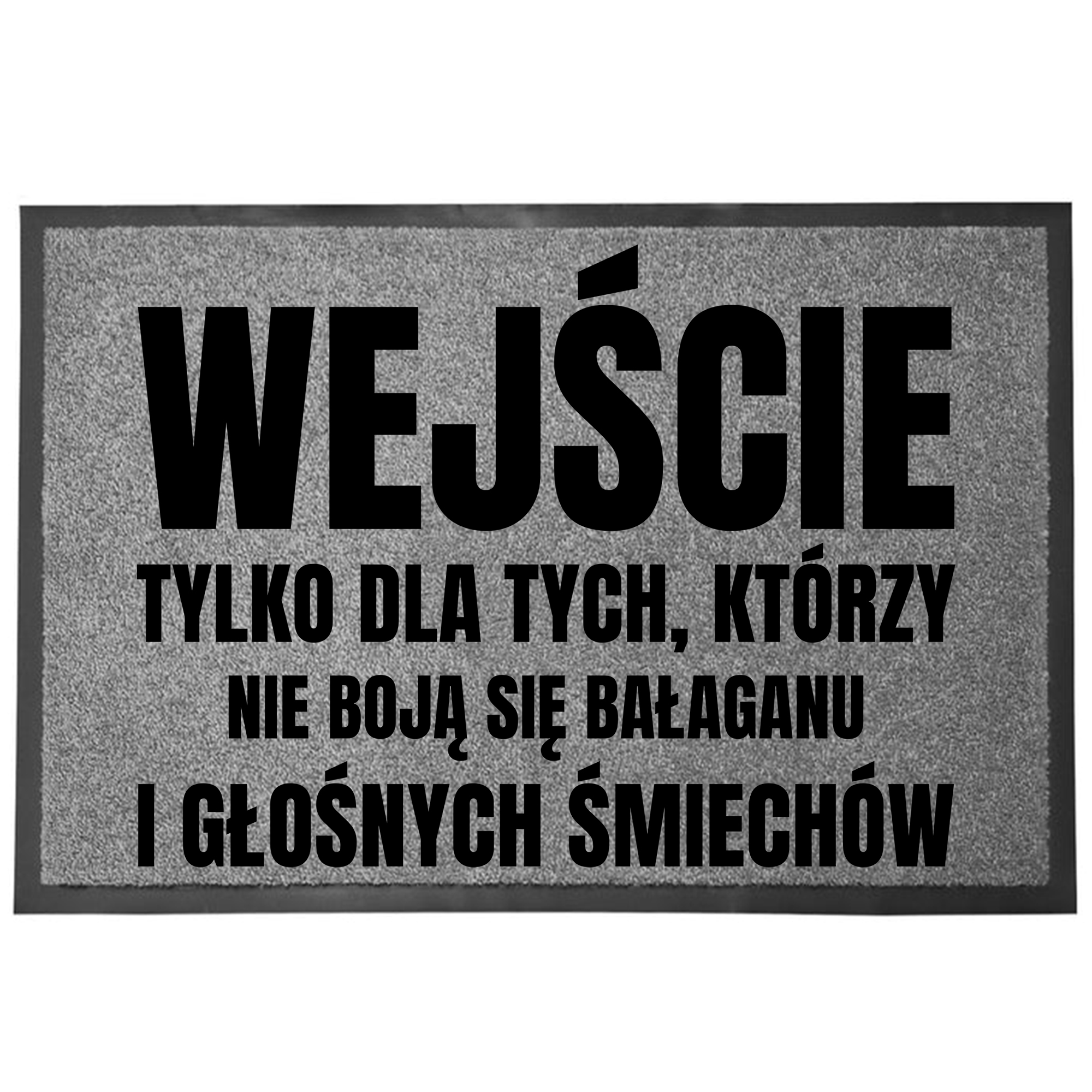 Vstupní Rohožka Šedá, Zábavný Potisk, Rodinný Nepořádek A Hlasitý Smích