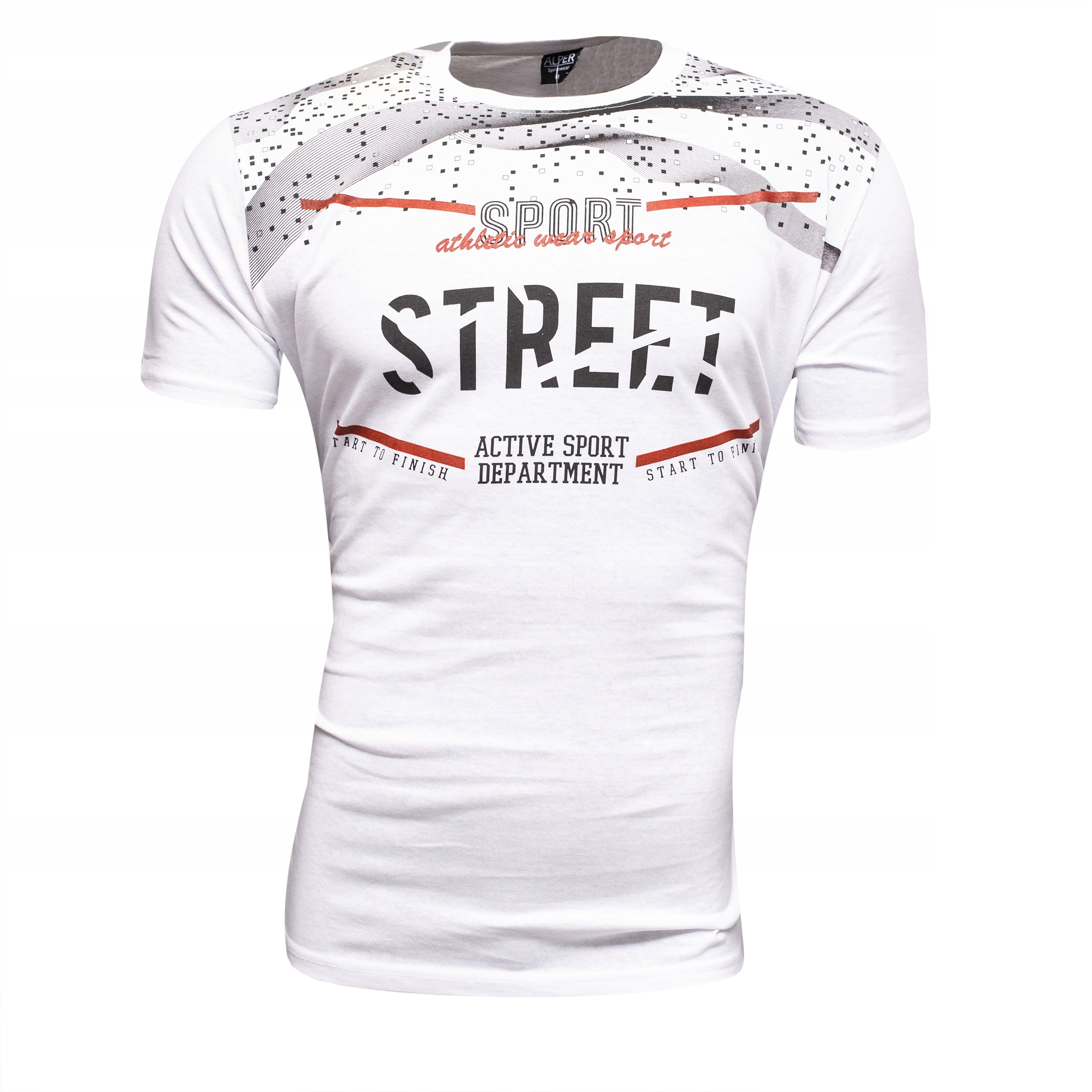 

T Koszulka Męska T-shirt Biała roz. XXL Bawełna