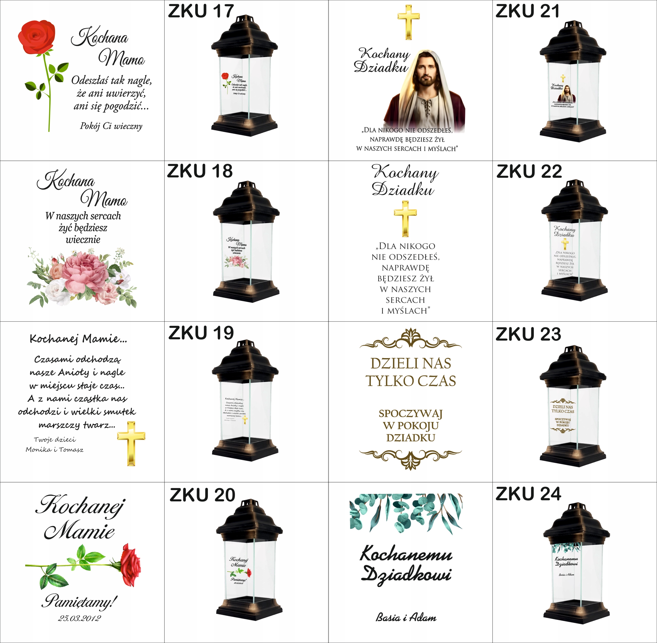 Personalizowany ZNICZ kapliczka DLA MATKI CHRZESTNEJ NAPIS Z DEDYKACJĄ Typ led