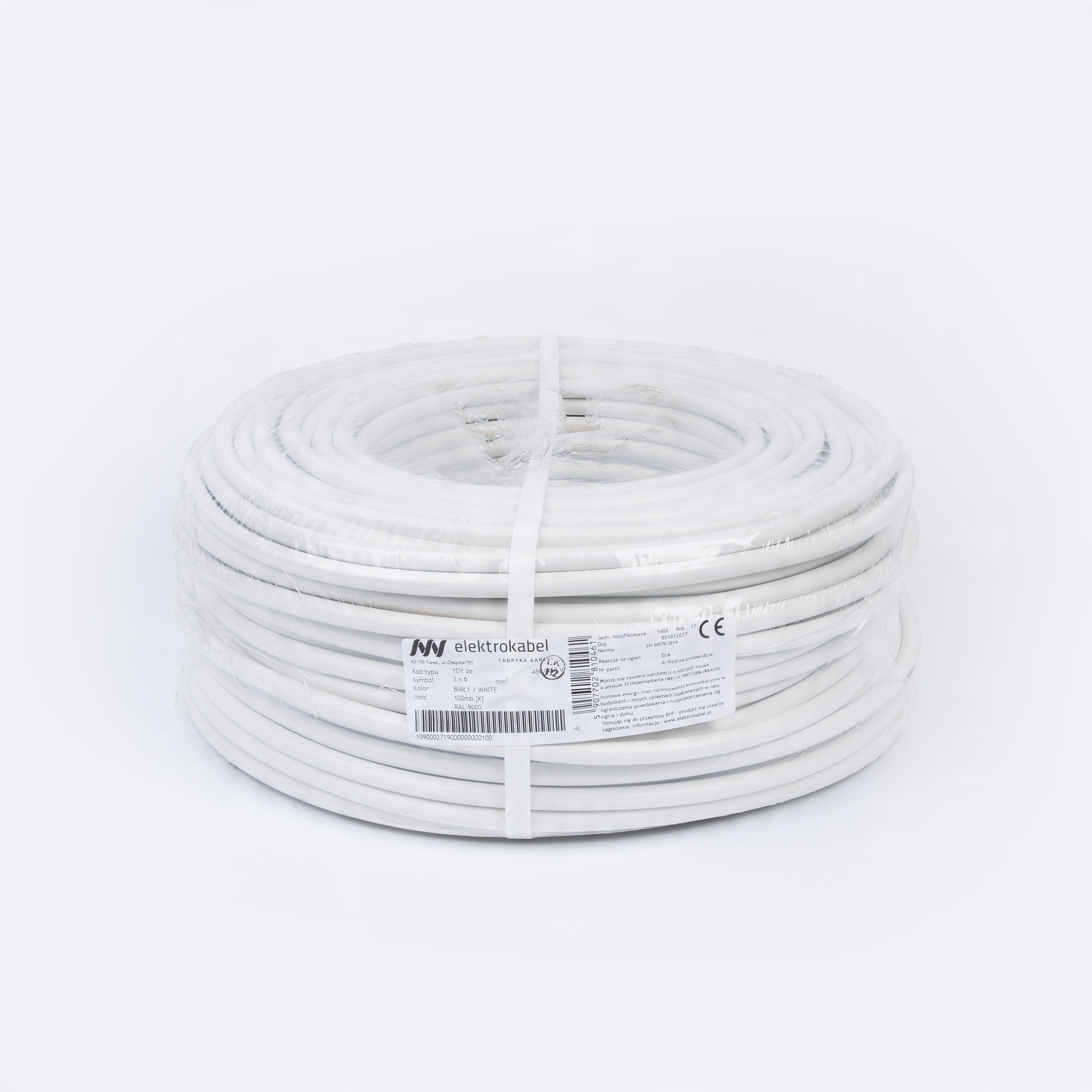

Przewód okrągły Ydy 3x6 450/750V Elektrokabel