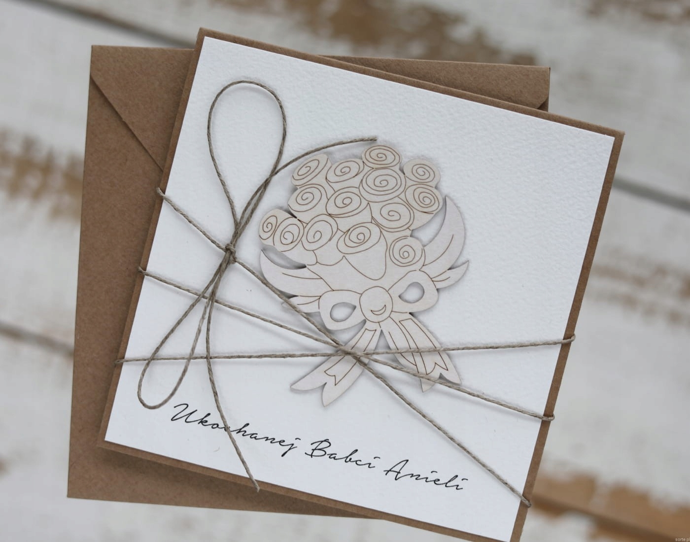 Výjimečná karta dárek ke dni babičky pro babičku s personalizací