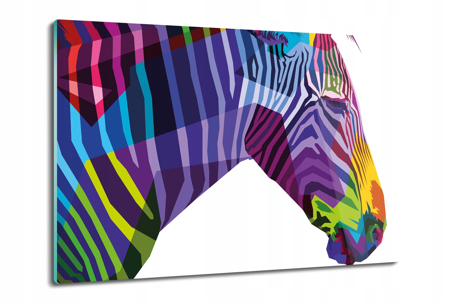 skleněná deska s podložkou Zebra ve stylu pop art 80x52