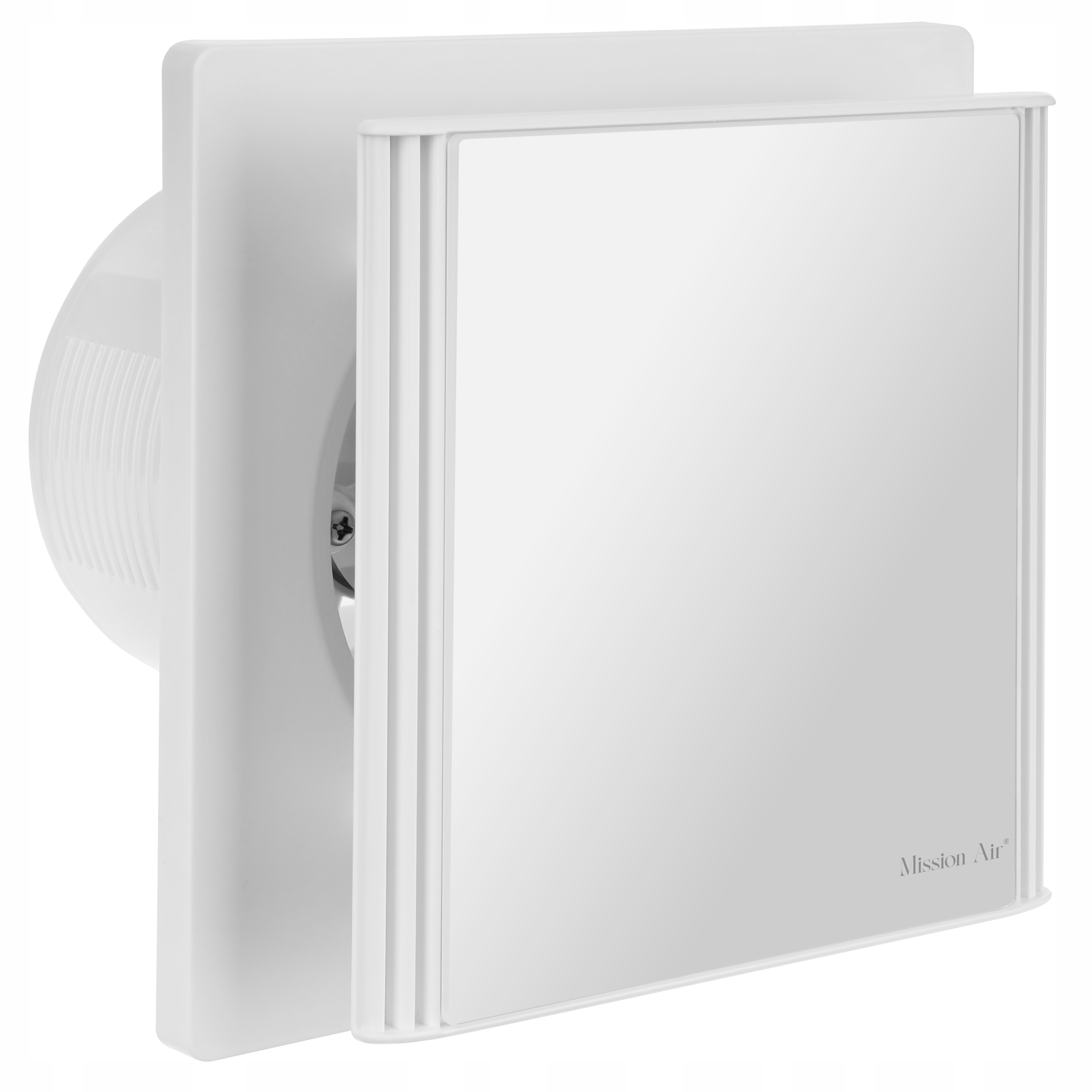 Koupelnový Ventilátor Mission Air Edge 120 S Bílý Moderní Tichá Klapka