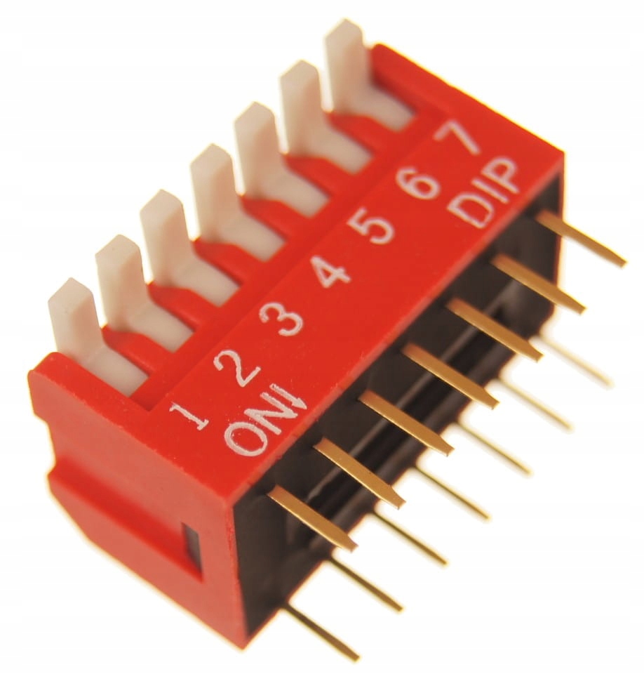 

Przełącznik kątowy 7 pozycyjny Dip 2.54mm